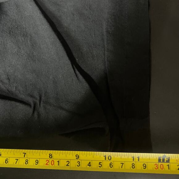 Eileen fisher Size Large Linen Black Button Down Mandarin Top Women’s Size L - Picture 6 of 7